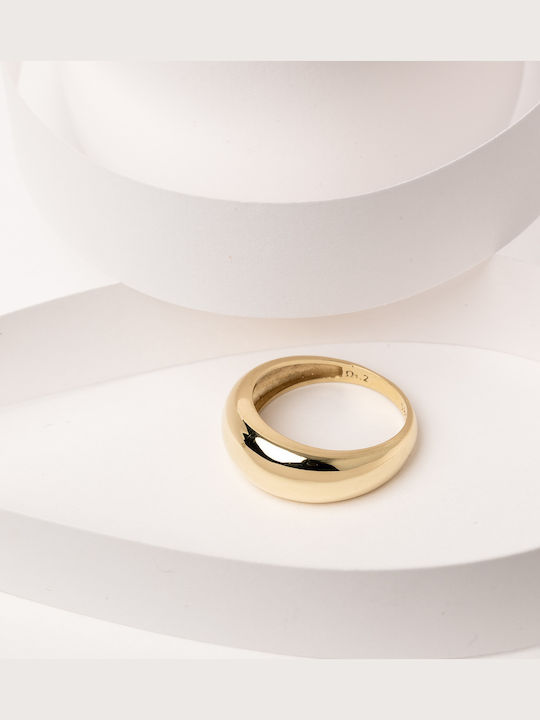 Lunaorocreations Gold Dome Ring 14 Carats