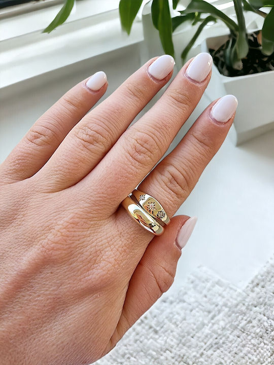 Lunaorocreations Gold Dome Ring 14 Carats