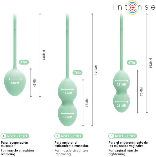 Intense Charli Kegel Ball Kit Light Green