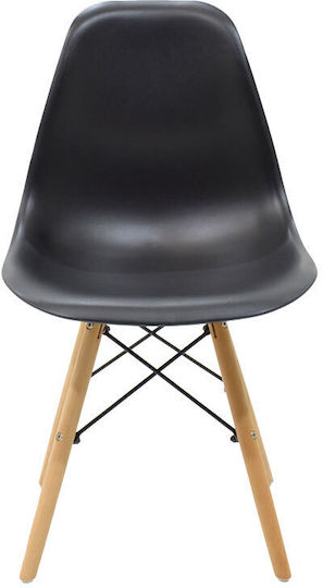 Alta Dining Room Polypropylene Armchair Black-natural 46x50x82cm