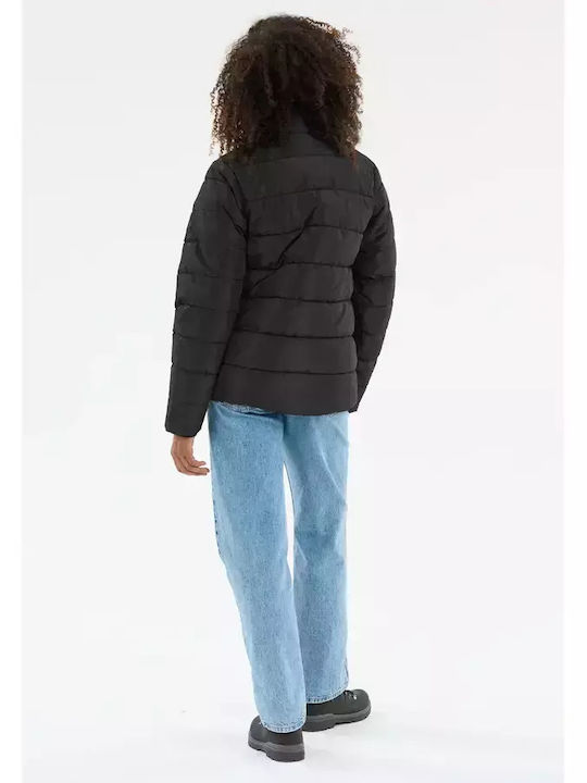 Damen Puffer Jacke Wasserdicht für Winter Black