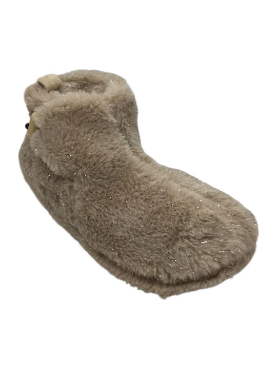 De Trento I Wa54 Damen Hausschuhe Stiefeletten Beiges
