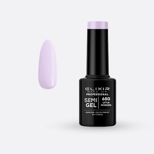 Elixir Semi Gel Halb-permanenter Nagellack 650 Little Princess 5ml 1Stück