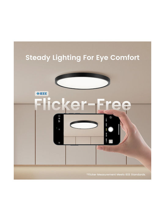 Yeelight Πλαφονιέρα Οροφής 40εκ. με Ενσωματωμένο LED και Τηλεχειριστήριο