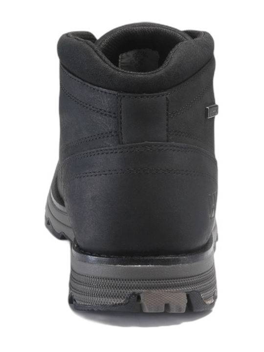 Elude Leather Black Men's Boots Waterproof