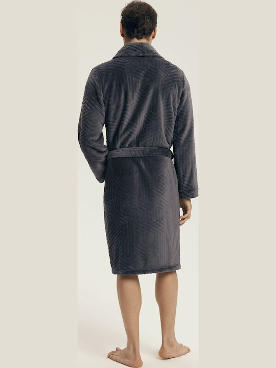 Henderson Men's Winter Pajama Robe Gray
