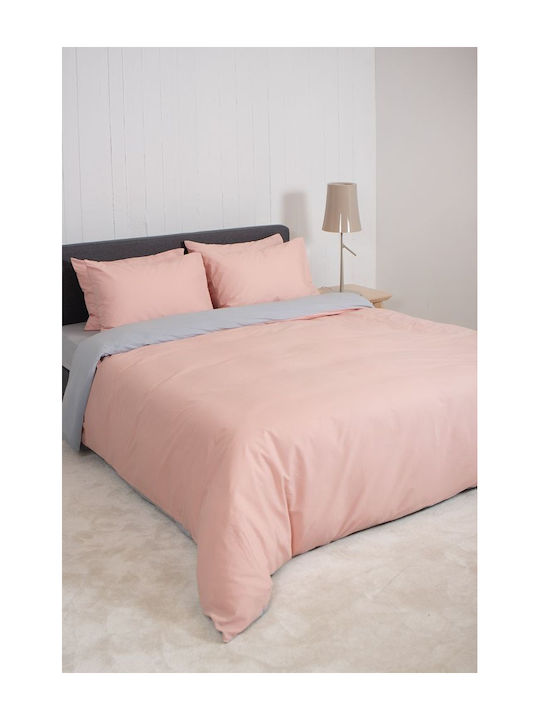 Viokarpet Sheet Sets King Size 270x280cm. Home View Powder, Lt Grey 4pcs