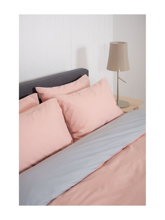 Viokarpet Sheet Sets King Size 270x280cm. Home View Powder, Lt Grey 4pcs