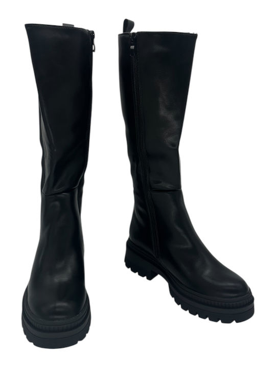 Medium Heel Women's Boots Black