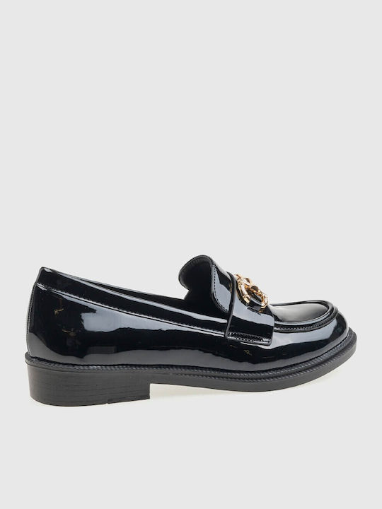 Λουστρίνι Γυναικεία Loafers σε Μαύρο Χρώμα