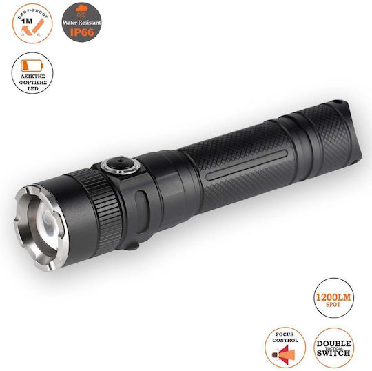 Alpin Φακός LED με Μέγιστη Φωτεινότητα 1200lm