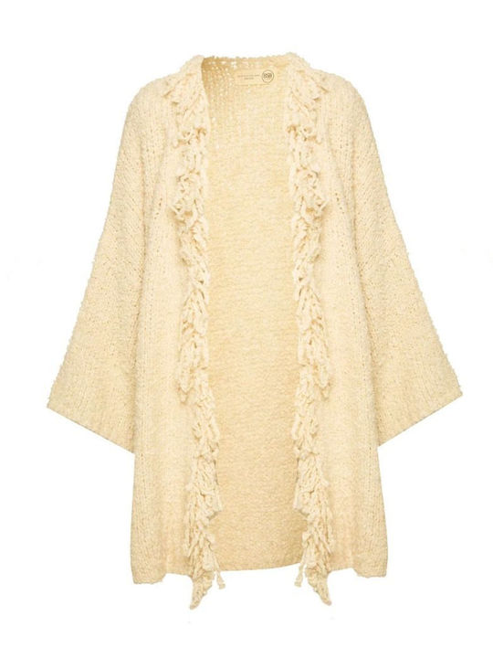 Long Women's Cardigan Ivory