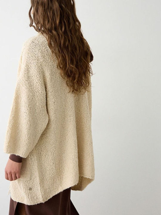Long Women's Cardigan Ivory