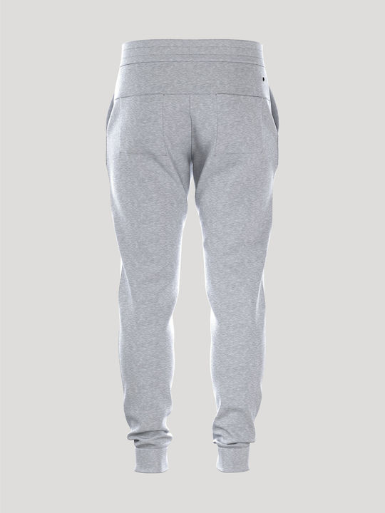 Sweatpants with Elastic Light Grey Melange