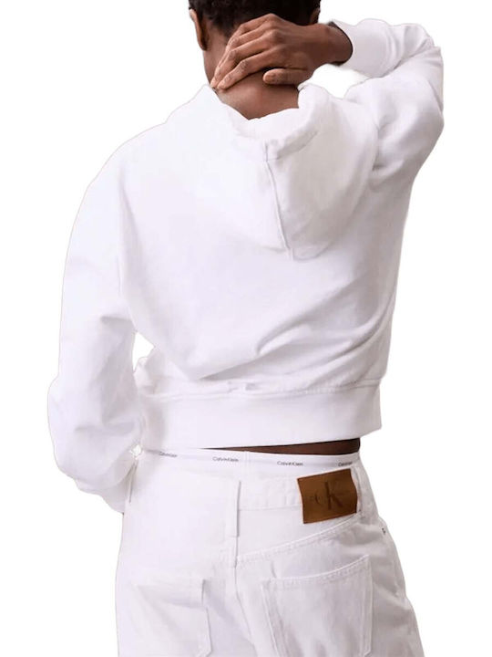 Calvin Klein Sweatshirt White with Hood