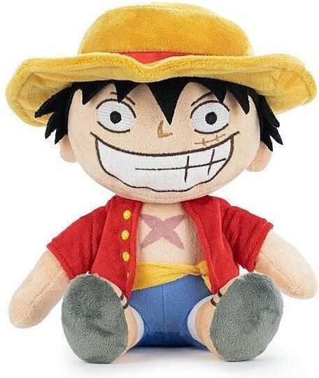Luffy din One Piece, jucărie de pluș moale de 28 cm