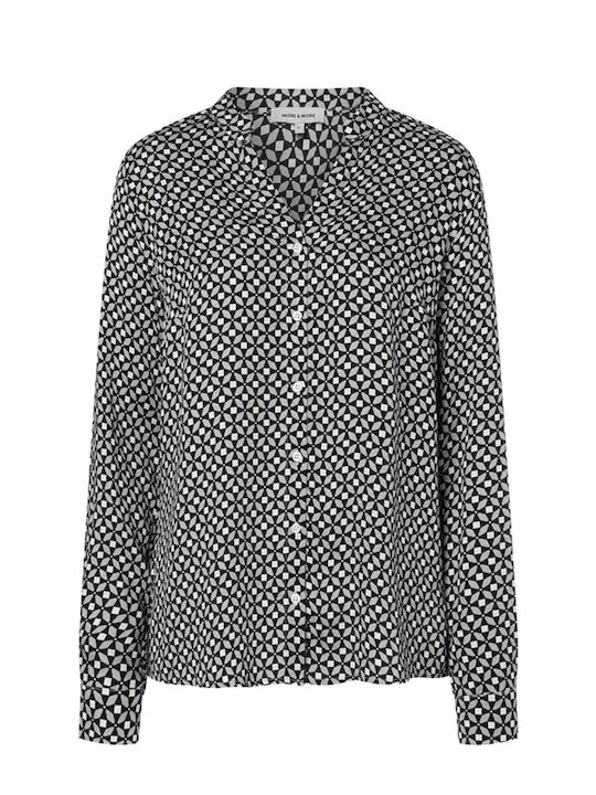 Langärmelig Damen Hemd Black