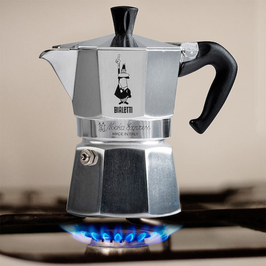 Bialetti Moka Express Мокро кафе Черен