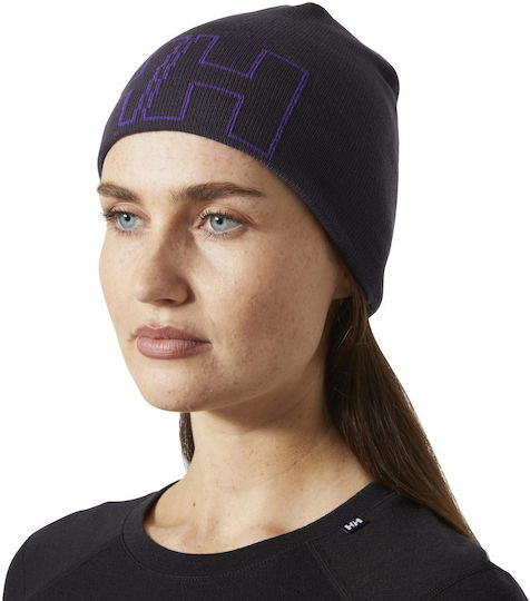 Outline Beanie Unisex Beanie Knitted in Purple color