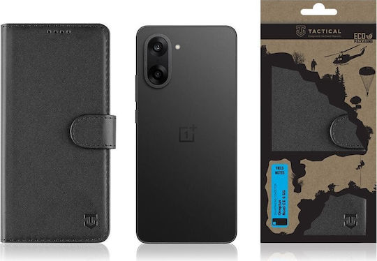 Tactical Field Notes Back Cover Piele / Plastic Negru (OnePlus Nord CE5)