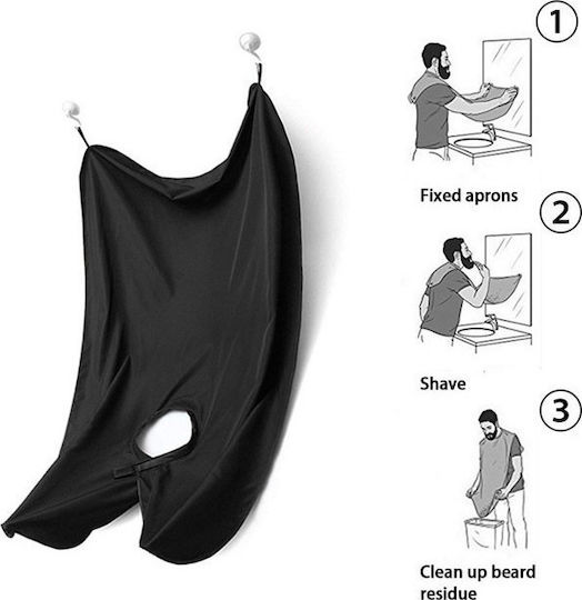 Haircut Cape 120 x 80 cm Black