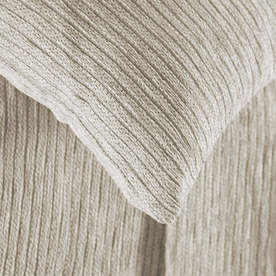 Rythmos Hansel Ριχτάρι Πολυθρόνας Chenille 180x160εκ. Ανοιχτό Μπεζ