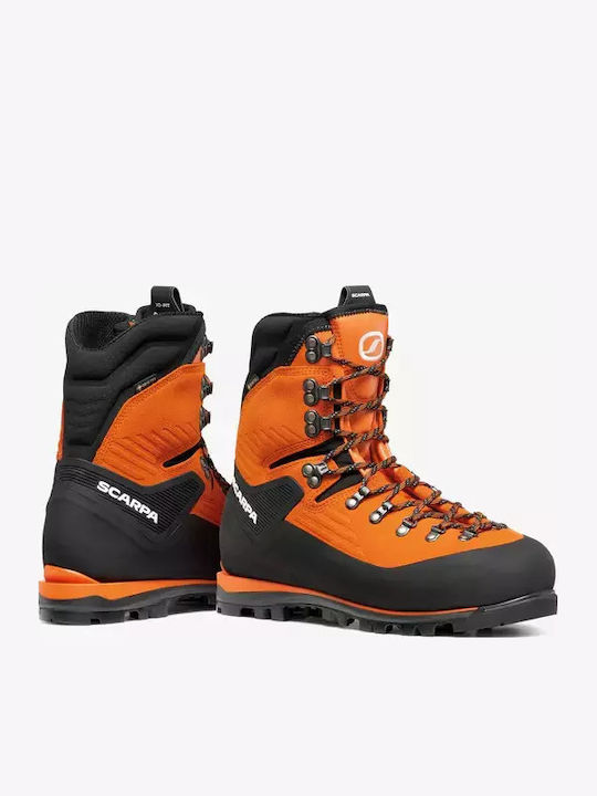 Scarpa Mont Ανδρικά Ορειβατικά Παπούτσια Αδιάβροχα με Μεμβράνη Gore-Tex Πορτοκαλί