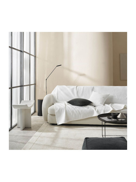 Gofis Home Nimbus Ριχτάρι Πολυθρόνας Ζακάρ 180x180εκ. Polar White 447/26