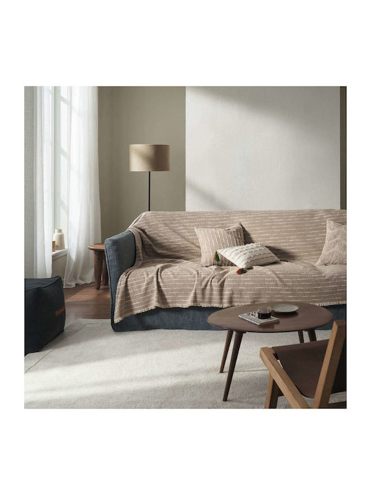 Gofis Home Beige Sofa Throw Jacquard 180x250cm