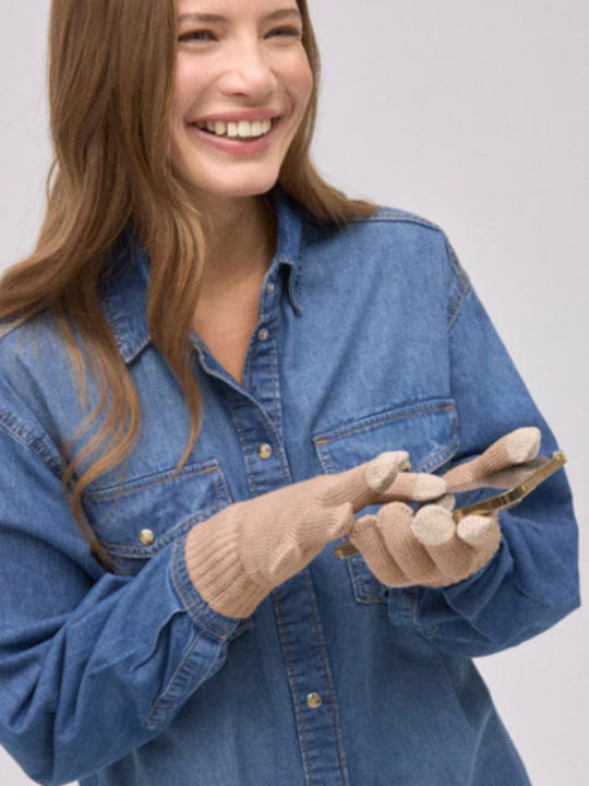 Braun Gestrickt Handschuhe
