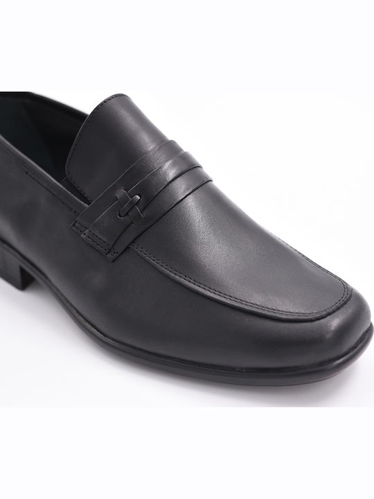 Δερμάτινα Ανδρικά Loafers σε Μαύρο Χρώμα