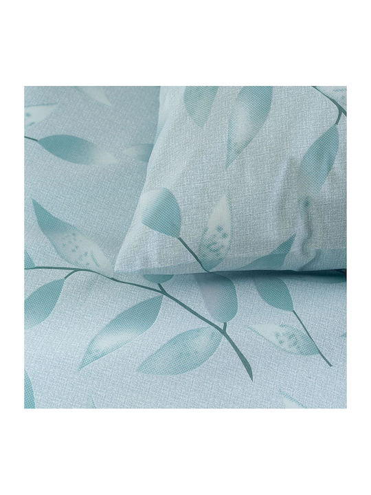 Rythmos Duvet Cover Set Single with Pillowcase 160x250 Demetra Mint