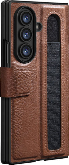 Nillkin Aoge Buchen Sie Synthetisches Leder / Kunststoff Braun (Galaxy Z Fold7)