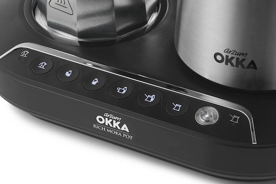 Greek & Espresso Device Okka Rich Moka Pot Ok0027 Chrome