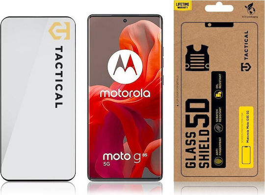Tactical 5D 0.33mm Tempered Glass Μαύρο (Moto G85)