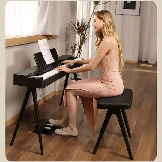 Donner Electric Stage Piano S-100B Set with 88 Weighted Keys and Connection with Headphones