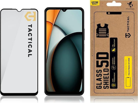 Tactical 5D 0.33mm Gehärtetes Glas Schwarz (Xiaomi Redmi A3)