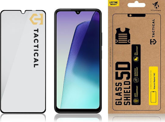 Tactical 5D 0.33mm Tempered Glass Μαύρο (Redmi 14C / Poco C75)