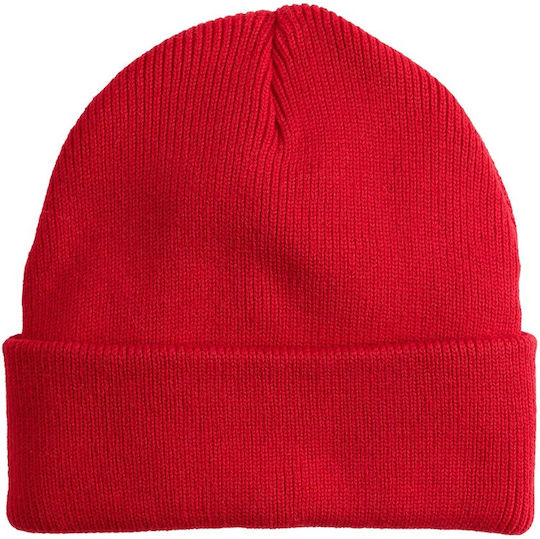 Beanie Männer Beanie Gestrickt in Rot Farbe