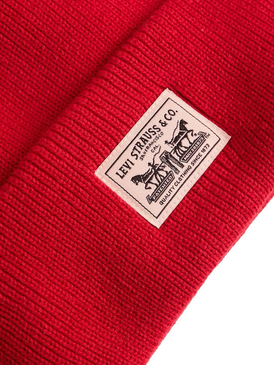 Beanie Beanie Knitted in Red color