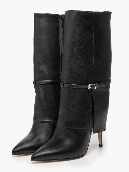 Cizme dama cu elastic Negre