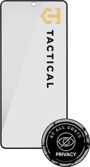 Tactical 5D Privacy Tempered Glass Μαύρο (Redmi Note 13 4G)