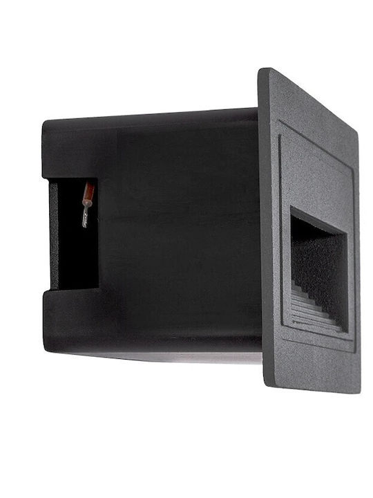 kelvo Stepart Wandmontierte Außenbeleuchtung LED IP65 3W mit Warmweißem Licht 10.5x4.5x6cm