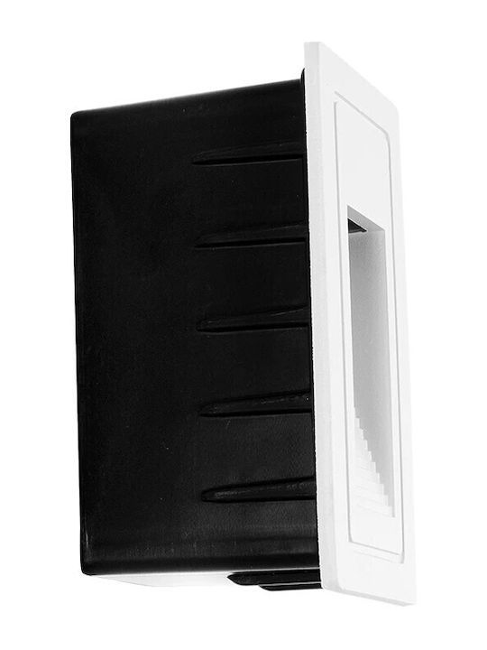 kelvo Stepart Wandmontiertes Außenbeleuchtung LED IP65 3W mit Warmweißem Licht 6x5.5x10cm