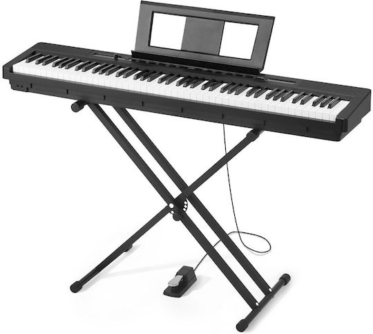 Vevor Electric Stage Piano QPZBZSZCGQ88DTDH4001V2 with 88 Weighted Keys Built-in Speakers and Connection with Headphones Black