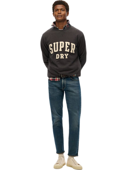 Vintage Athletic Sweatshirt Washed Black