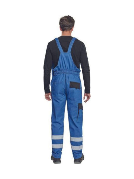 Cerva Work Coveralls Dungarees & Reflective Tapes Blue