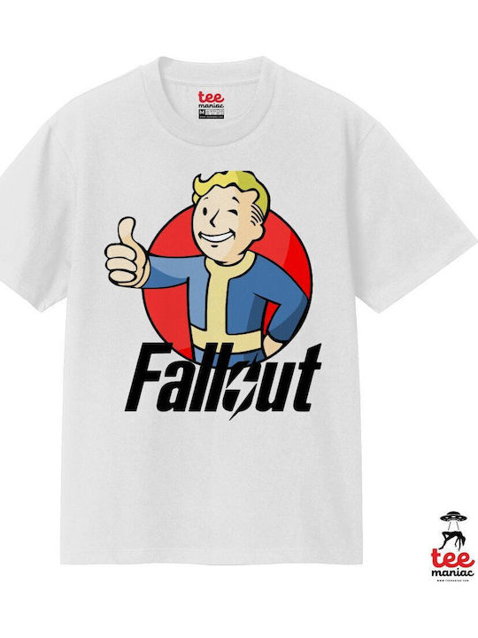 Fallout Vault Boy Κλασικό T-shirt Διπλής Ραφής Χωρίς Πλευρικές Ραφές Λευκο 100% Βαμβάκι Vegan & Oeko-tex Πιστοποιημένο Fallout Vault Boy Κλασικό T-shirt Διπλής Ραφής Χωρίς Πλευρικές Ραφές Λευκο 100% Βαμβάκι Vegan & Oeko-tex Πιστοποιημένο