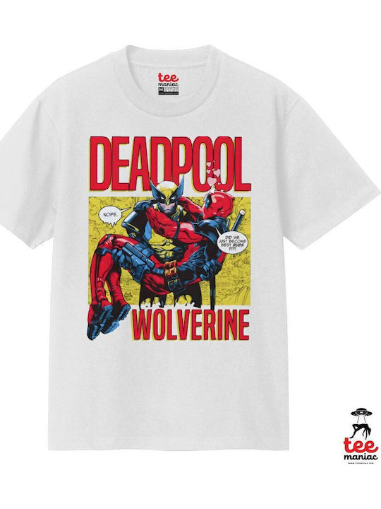 Superhero Deadpool Wolverine Κλασικό T-shirt Διπλής Ραφής Χωρίς Πλευρικές Ραφές Λευκο 100% Βαμβάκι Vegan & Oeko-tex Πιστοποιημένο Superhero Deadpool Wolverine Κλασικό T-shirt Διπλής Ραφής Χωρίς Πλευρικές Ραφές Λευκο 100% Βαμβάκι Vegan & Oeko-tex Πιστοποιημένο