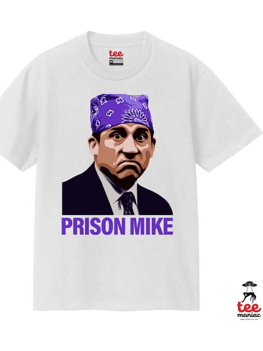 Prison Mike Office Κλασικό T-shirt Διπλής Ραφής Χωρίς Πλευρικές Ραφές Λευκο 100% Βαμβάκι Vegan & Oeko-tex Πιστοποιημένο Prison Mike Office Κλασικό T-shirt Διπλής Ραφής Χωρίς Πλευρικές Ραφές Λευκο 100% Βαμβάκι Vegan & Oeko-tex Πιστοποιημένο